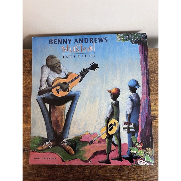 African American Black Jazz Blues Wall Calendar 2004 Art Prints Benny Andrews - Picture 10 of 10